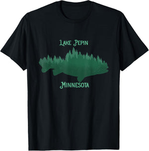 Lake Pepin Minnesota Souvenir T-Shirt - T-Shirt | Black