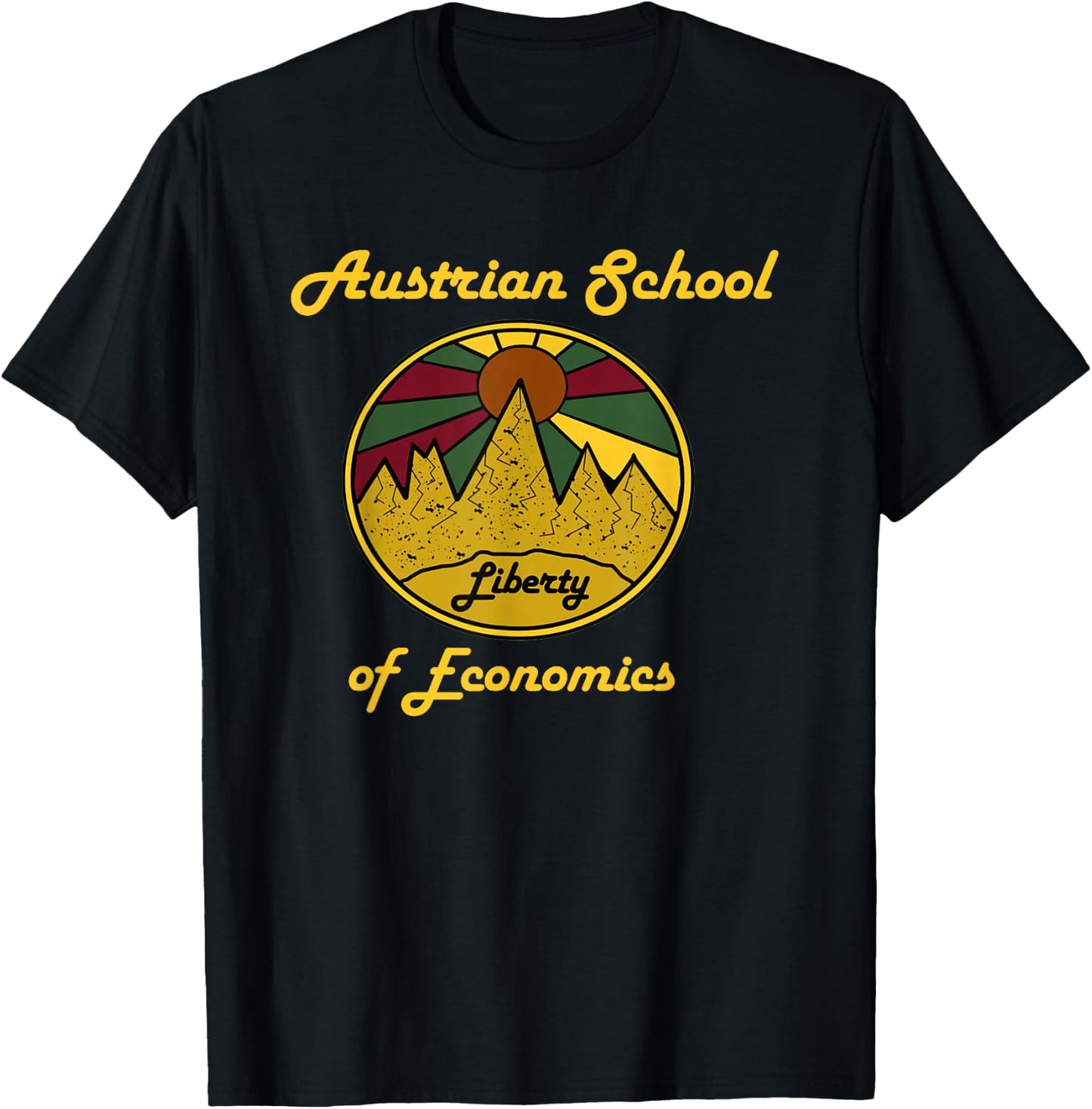 Austrian School of Economics Capitalism and Liberty T-Shirt - T-Shirt | Black