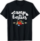 Funny Camp Besties Shirt Cute Best Friend Camper Gift Girl T-Shirt - T-Shirt | Black