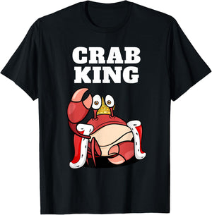 Crab King | Crab | Boys Crab T-Shirt - T-Shirt | Black