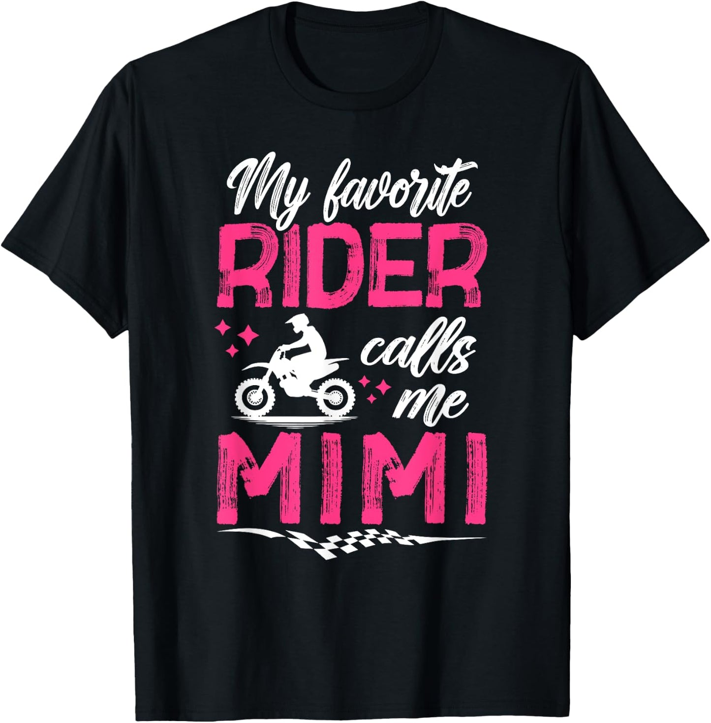 My Favorite Motocross Rider Mimi Motocross Mimi Moto Mimi T-Shirt - T-Shirt | Black