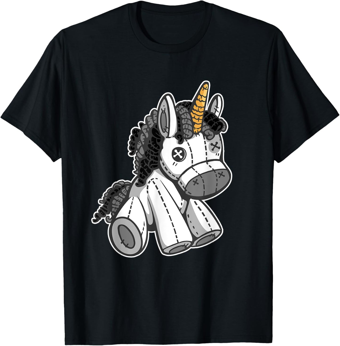 Gothic Unicorn Punk Heavy Rock Music Emo Goth Girl T-Shirt - T-Shirt | Black