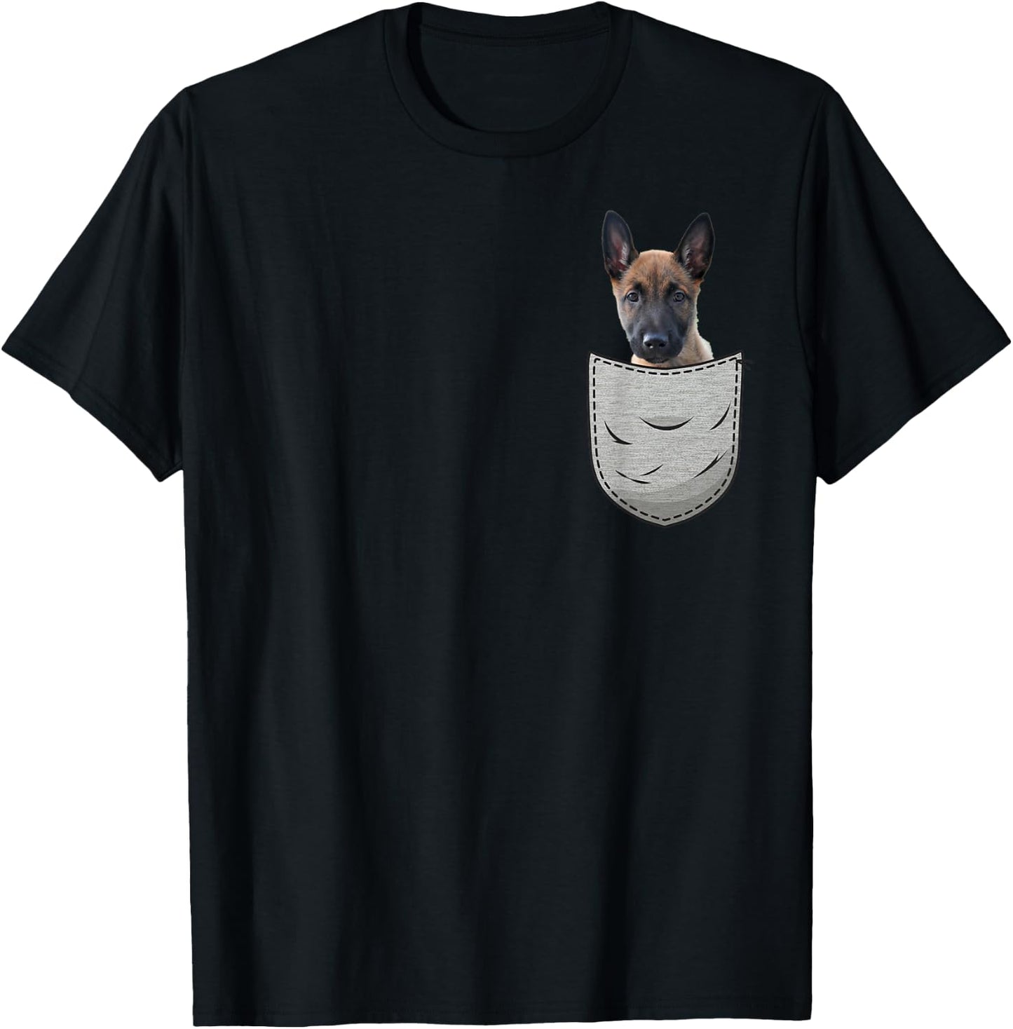 Belgian Malinois puppies dog lovers Mechelaar Men Women Girls Kids T-Shirt - T-Shirt | Black