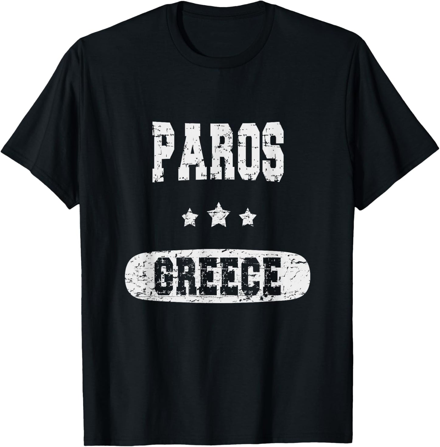 Vintage Paros, Greece T-Shirt - T-Shirt | Black