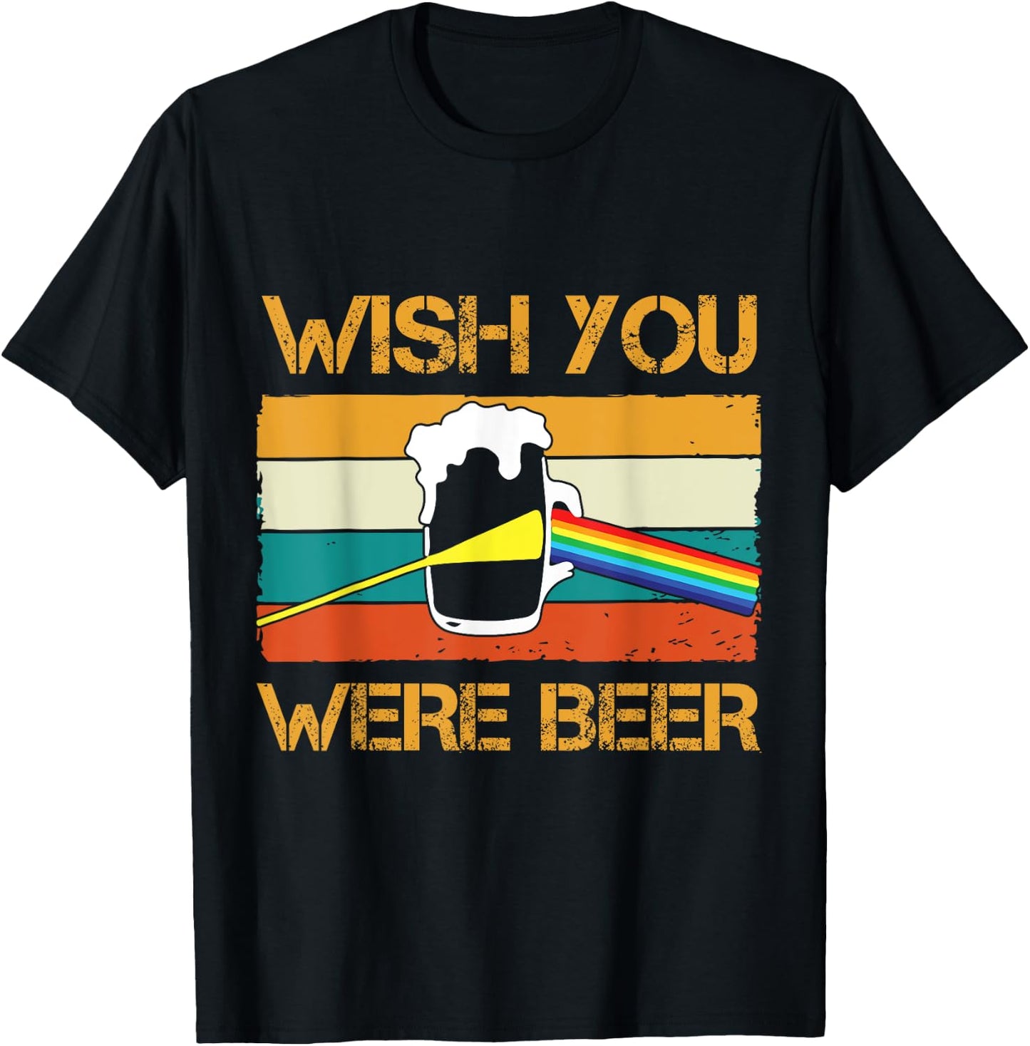 Wish You Were Beer Essential, Beer Day, Drink Beer Presents T-Shirt - T-Shirt | Black