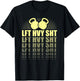 Funny Lift Heavy Shit kettlebell Weightlifting T-Shirt - T-Shirt | Black