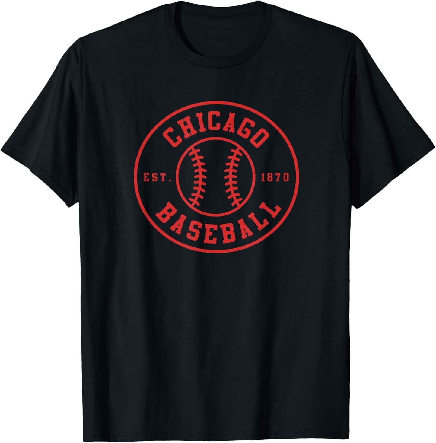 Chicago Baseball | Seventh Inning Stretch Gameday Fan Gear T-Shirt - T-Shirt | Black