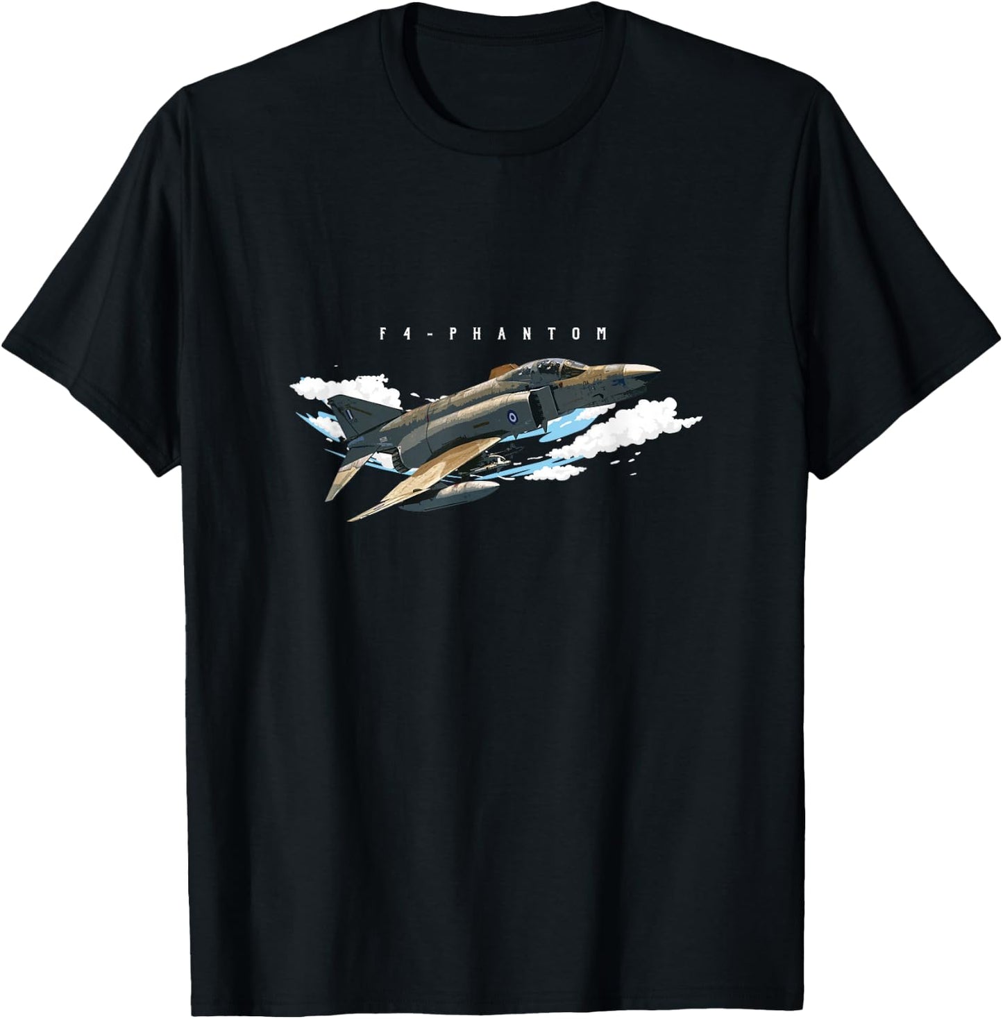 F4 Phantom Jet Shirt Vintage Style Skilled Pilot T-Shirt - T-Shirt | Black