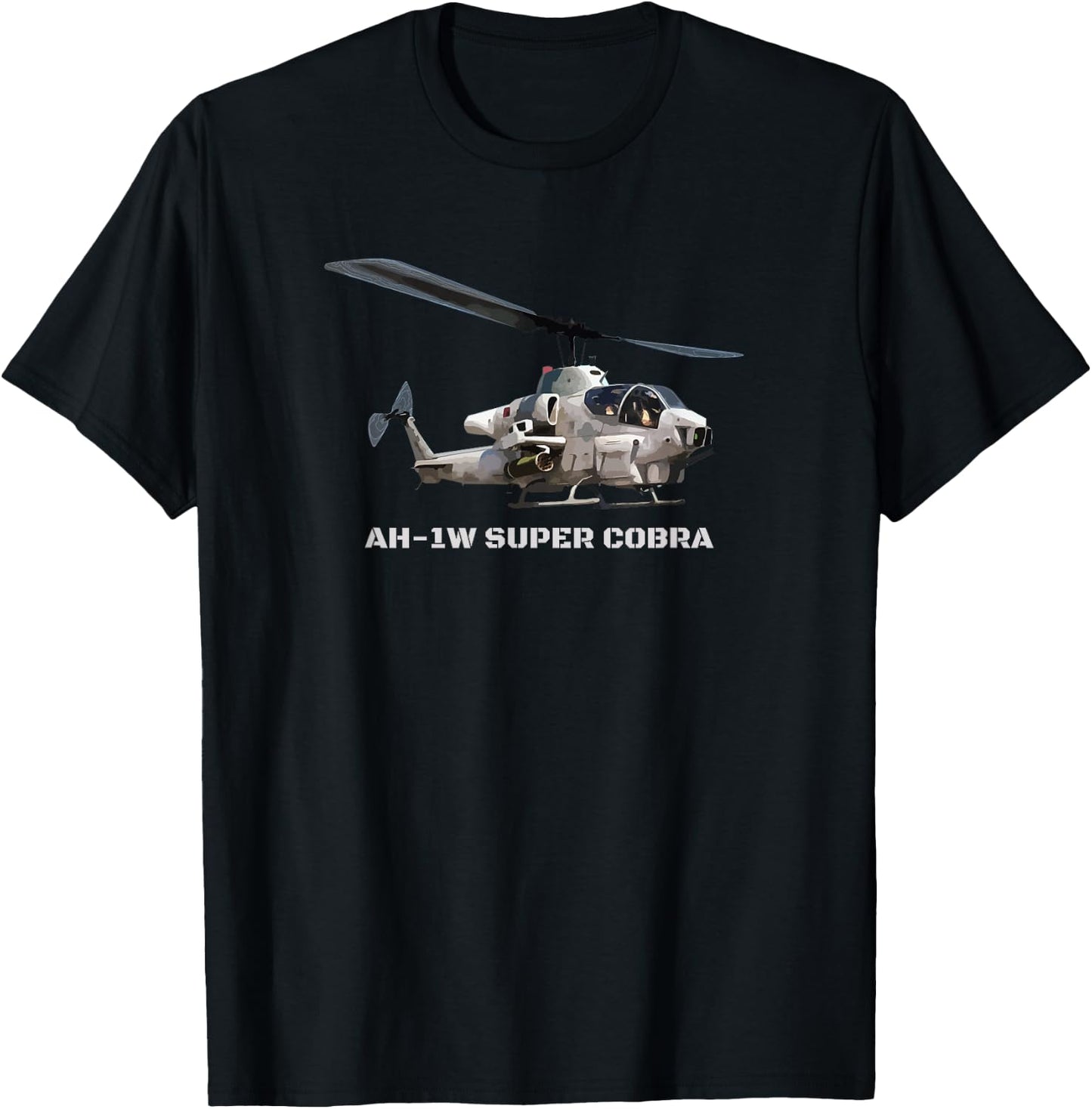 AH-1 Super Cobra Helicopter T Shirt Gift Helicopters T-Shirt - T-Shirt | Black