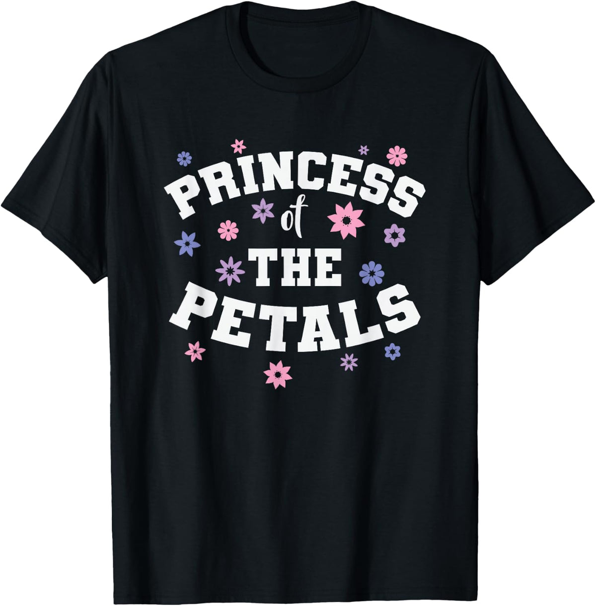 Princess of the Petals Flower Girl Wedding T-Shirt - T-Shirt | Black