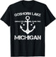 GOSHORN LAKE MICHIGAN Funny Fishing Camping Summer Gift T-Shirt - T-Shirt | Black