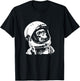 Vintage Space Travel Astronaut Monkey T-Shirt - T-Shirt | Black
