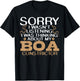 Boas Joke Saying Snake Reptile Snakes Boa Constrictor T-Shirt - T-Shirt | Black