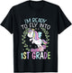 Kids I'm Ready To Fly Into 1st Grade First Day Of School T-Shirt - T-Shirt | Black