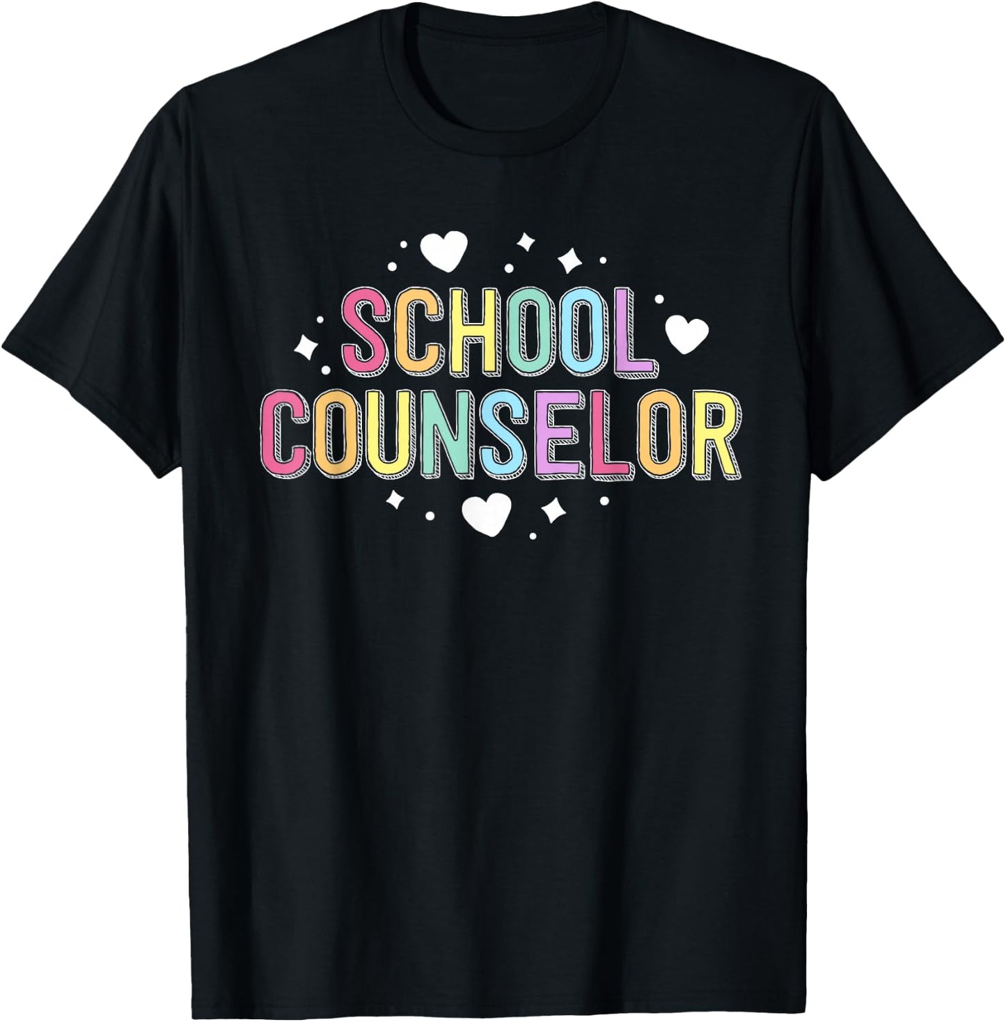 School Counselor Shirt Matching School Guidance Therapist T-Shirt - T-Shirt | Black