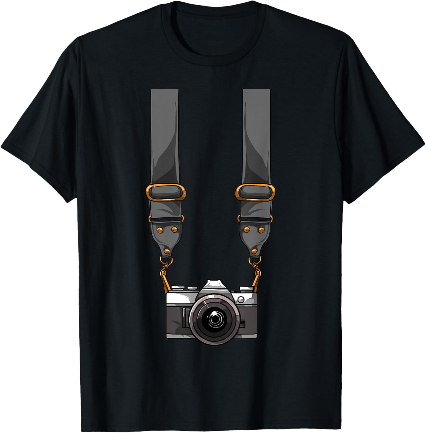 Tourist Camera Graphic Holiday Vacation Photographer T-Shirt - T-Shirt | Black