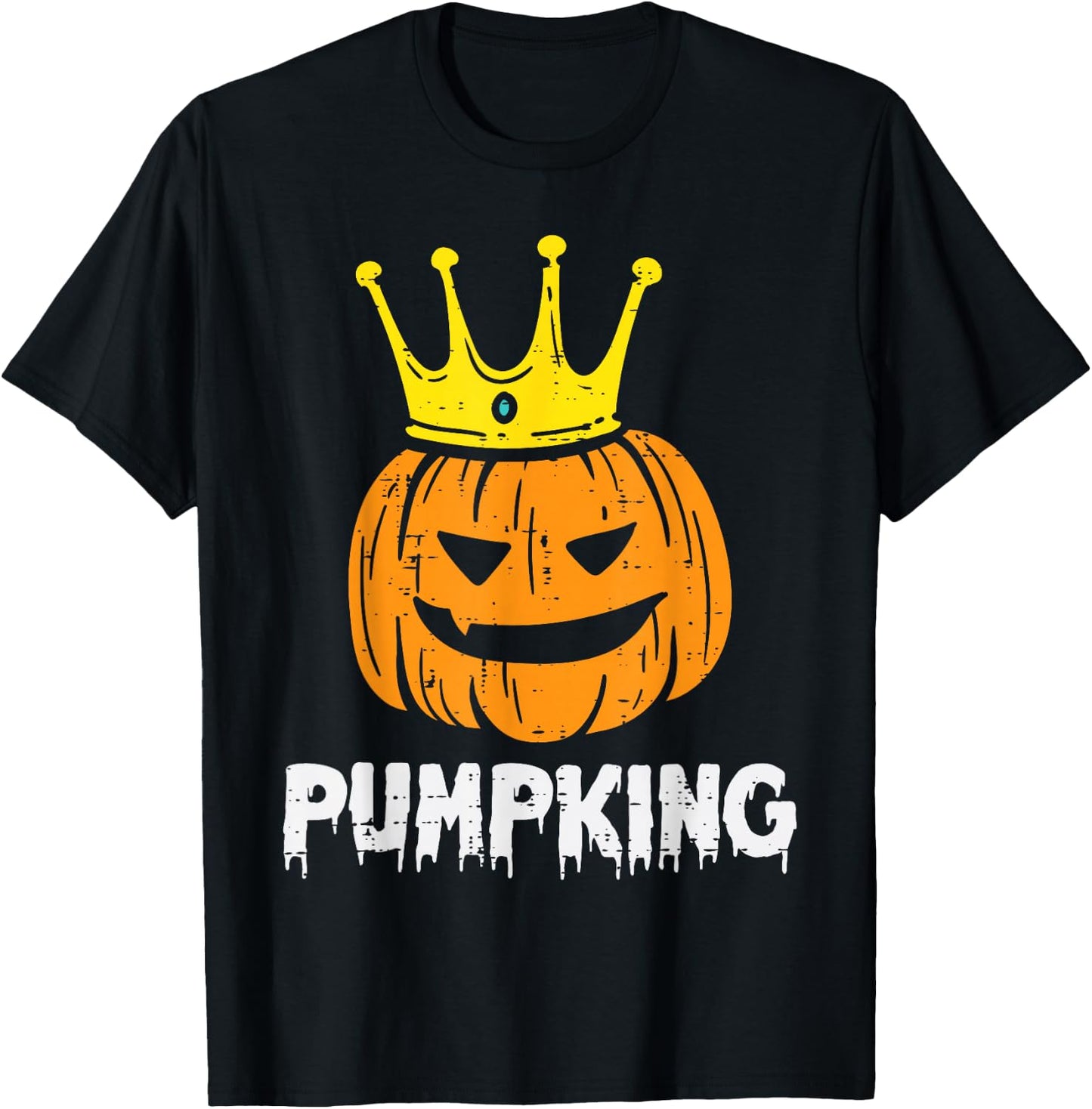 Pumpking Pumpkin Matching Halloween Couples Him And Her Men T-Shirt - T-Shirt | Black