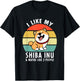 I Like My Shiba Inu & Maybe Like 3 People Dog Owner Lovers T-Shirt - T-Shirt | Black