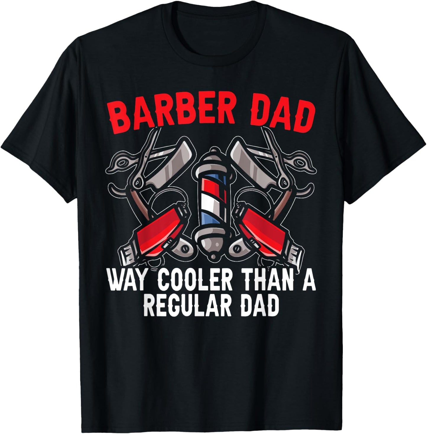 Barbier Dad Father's Day Haircut Barbershop Bester Daddy T-Shirt - T-Shirt | Black