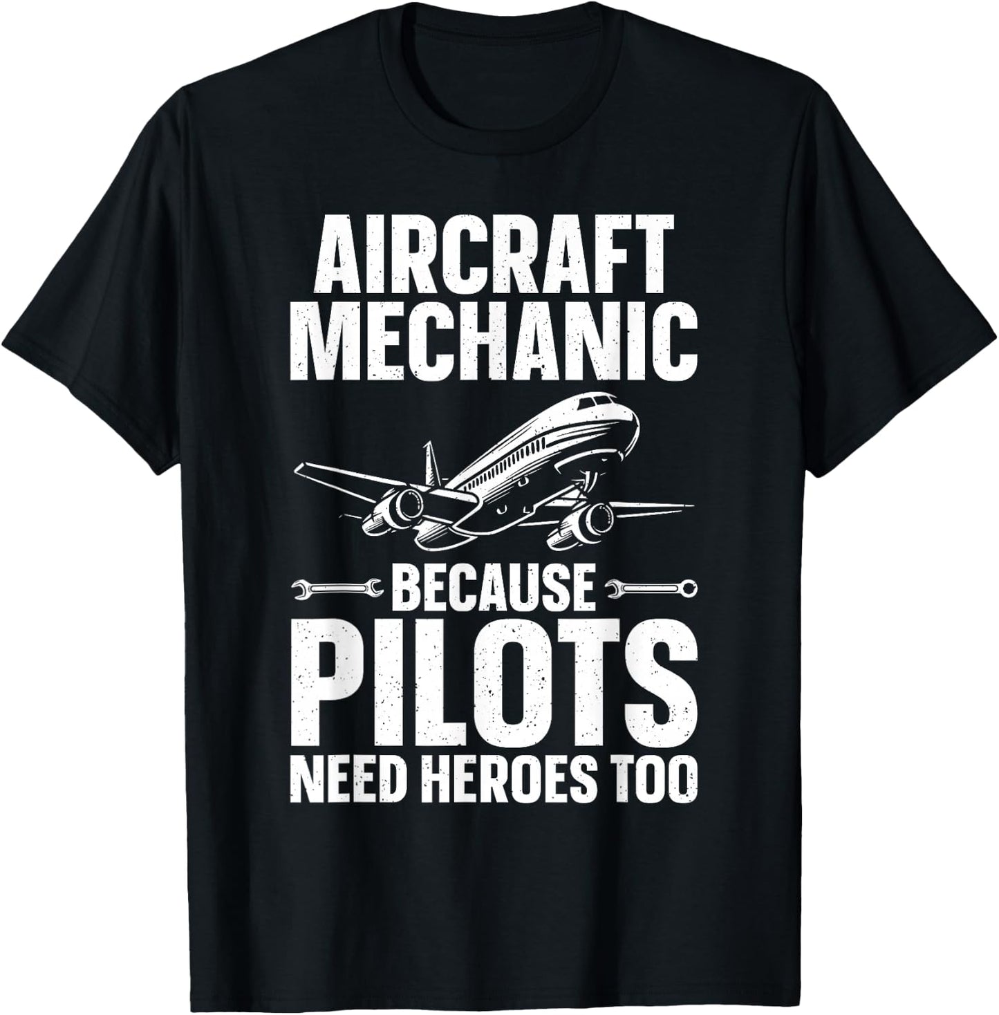 Cool Aircraft Mechanic Art Women Aircraft Technician T-Shirt - T-Shirt | Black