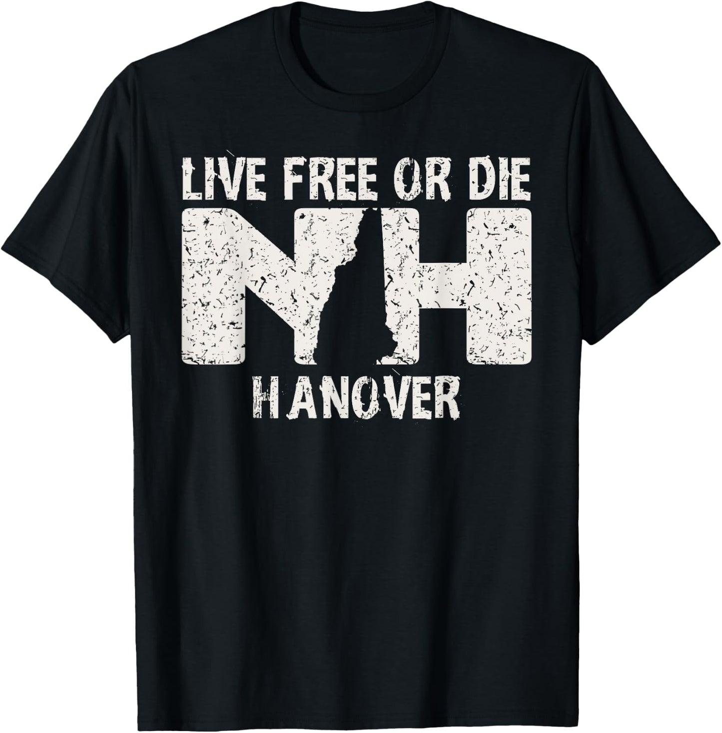 Hanover, NH Live Free or Die product T-Shirt - T-Shirt | Black
