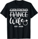 Girlfriend Fiancée Wife Est. 2026 Wedding Wife Est. 2026 T-Shirt - T-Shirt | Black