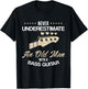 Bass Guitar Player Funny Gift Father's Day Dad Grandpa Lover T-Shirt - T-Shirt | Black