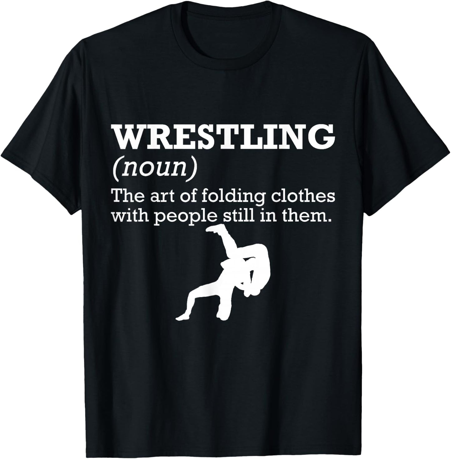 Funny Definition Wrestling Wrestler Small T-Shirt - T-Shirt | Black
