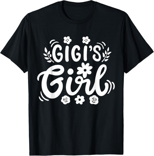 Granddaughter Gigi Grandma Grandmother T-Shirt - T-Shirt | Black