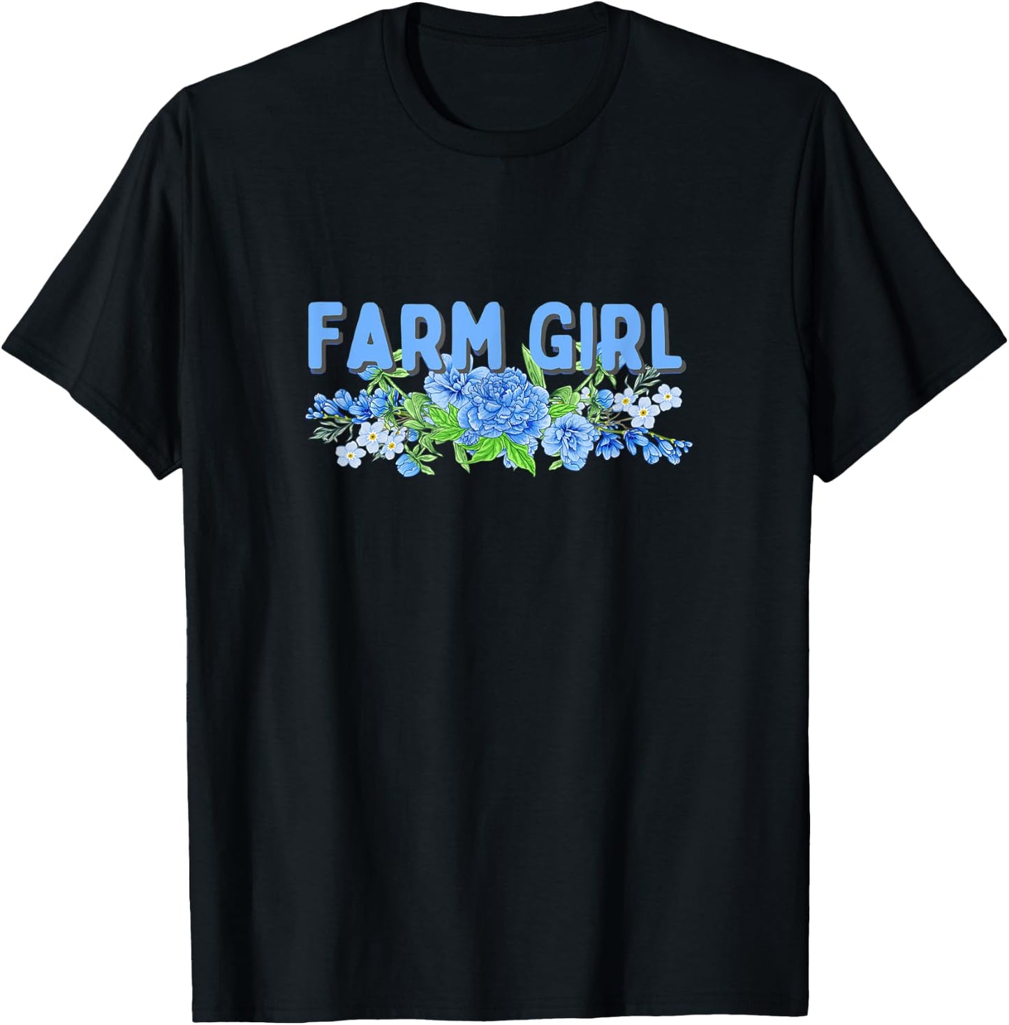 FARM GIRL - Funny Farmer T-Shirt - T-Shirt | Black