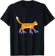 Skater Cat Inline Skateboard Skates Skates Animal Fan Gift T-Shirt - T-Shirt | Black