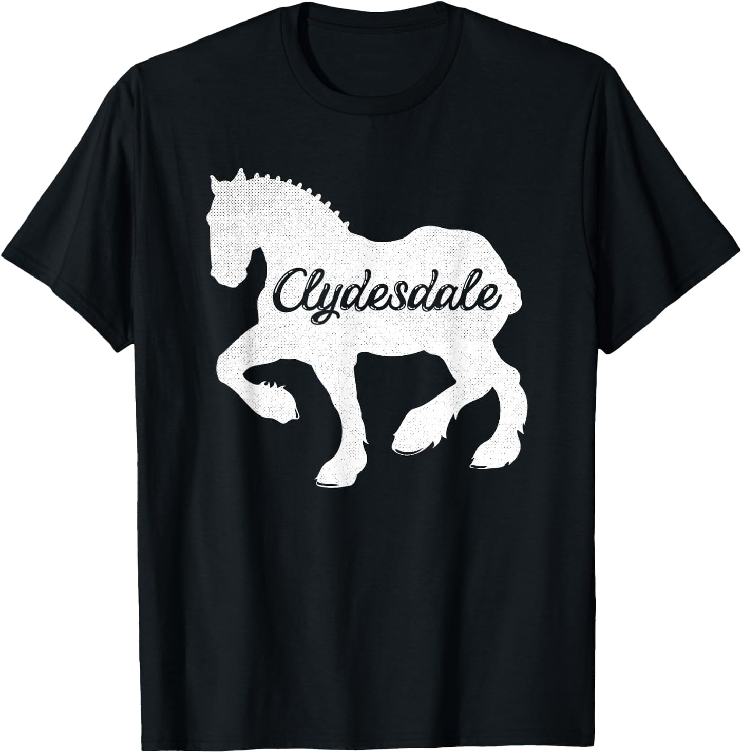 Clydesdale Shirt Clydesdale Rider Giant Feet Horse T-Shirt - T-Shirt | Black