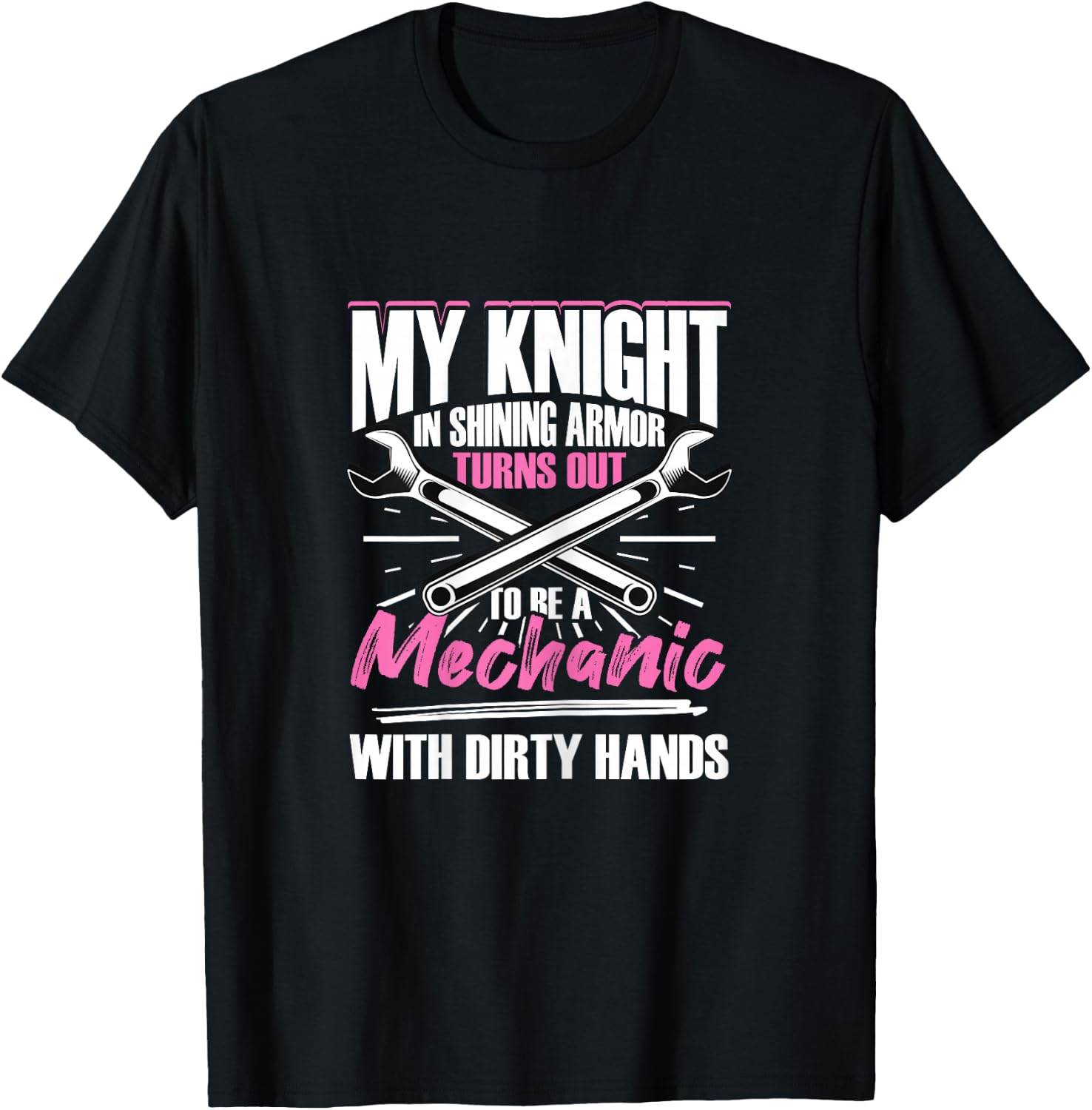 Mechanic Woman Mechanic Girlfriend T-Shirt - T-Shirt | Black