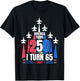 America Turns 250 I Turn 65 1961 65th Birthday 4th July 2026 T-Shirt - T-Shirt | Black