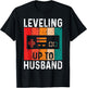 Bachelor Party Leveling Up to Husband Gaming Groom-to-be T-Shirt - T-Shirt | Black
