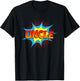 Uncle is a Superhero Funny Comic Book Themed Costume Uncle T-Shirt - T-Shirt | Black