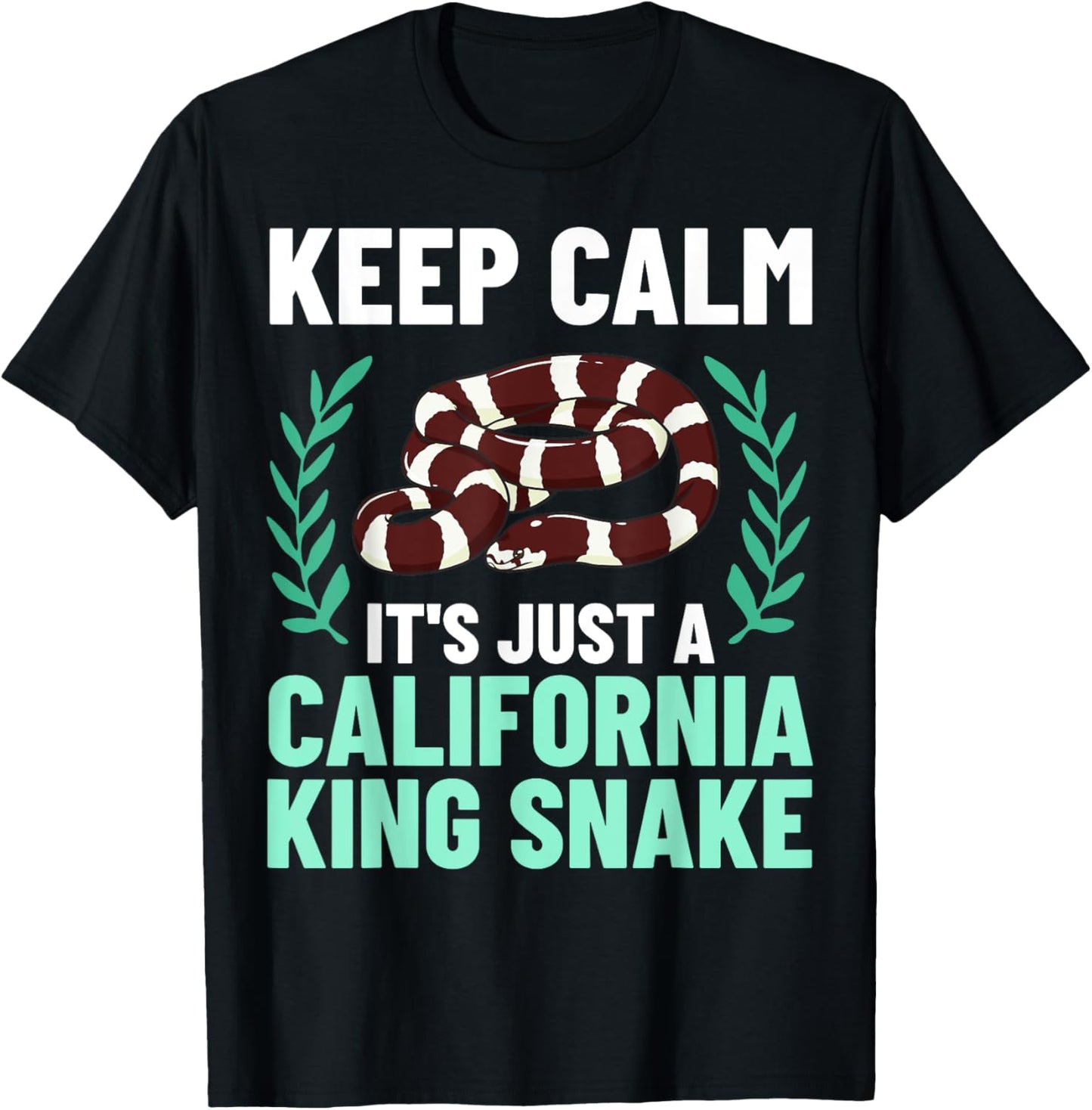California King Snake High White Habitat T-Shirt - T-Shirt | Black