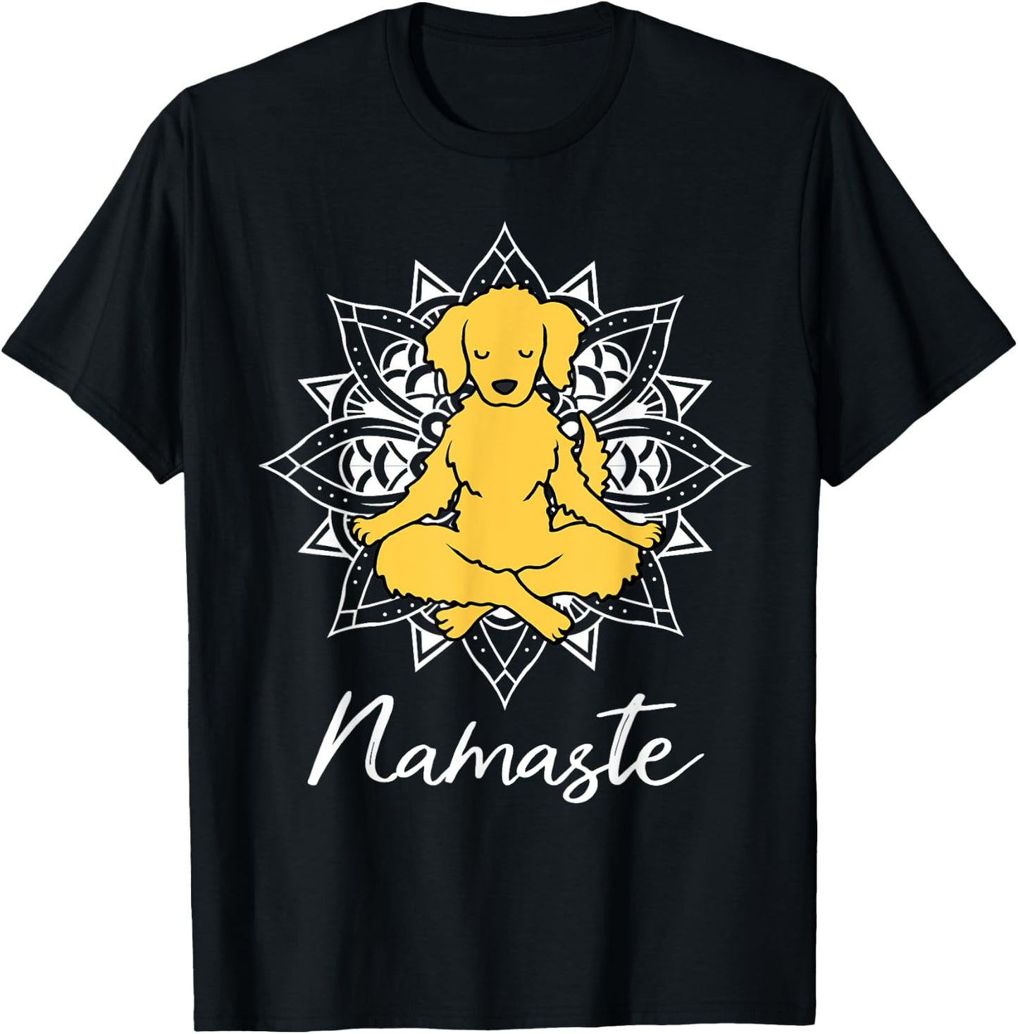Golden Retriever Yoga for a yoga workout fan T-Shirt - T-Shirt | Black