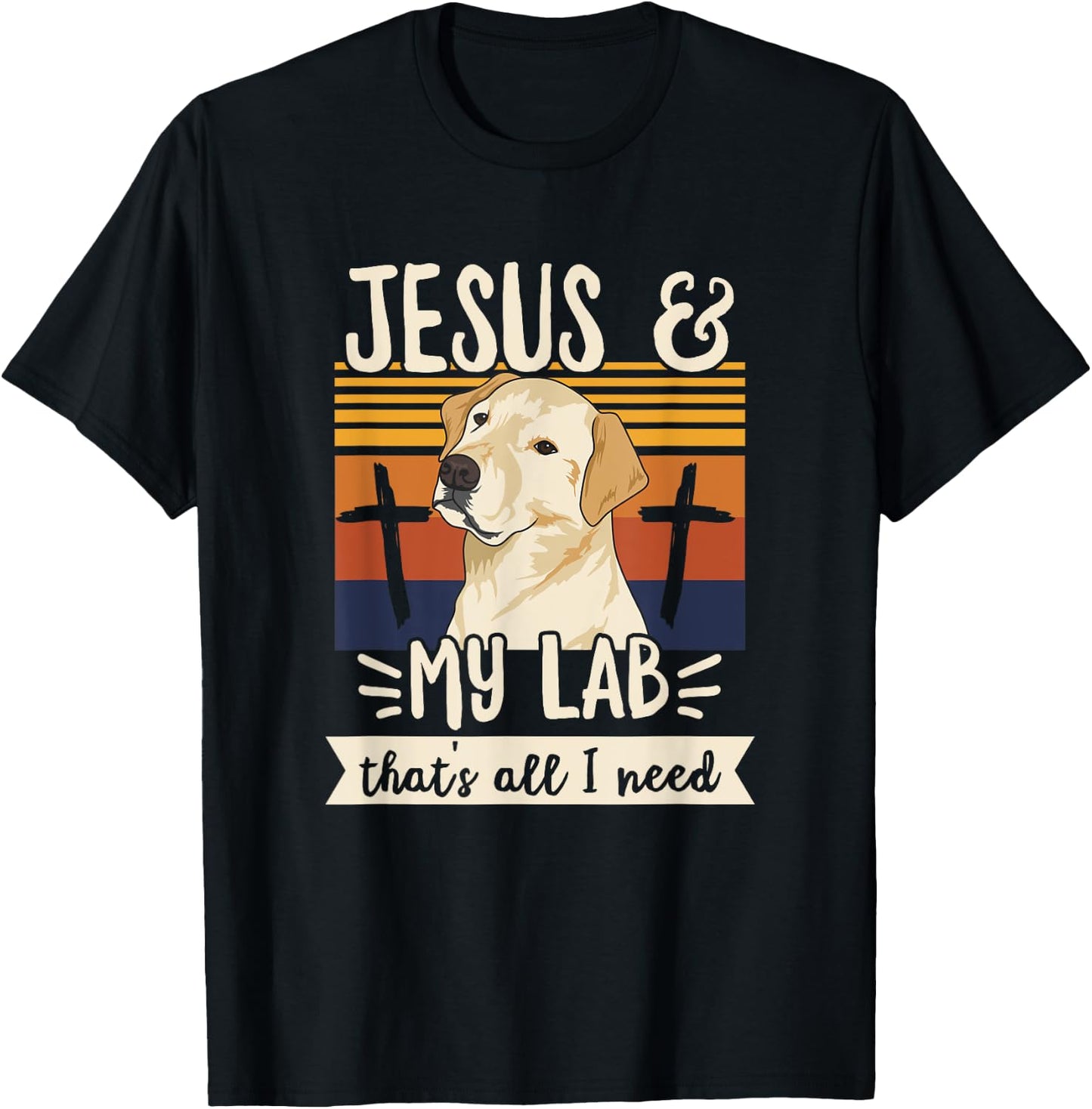 Dogs Design for a Yellow Labrador Retriever Owner T-Shirt - T-Shirt | Black