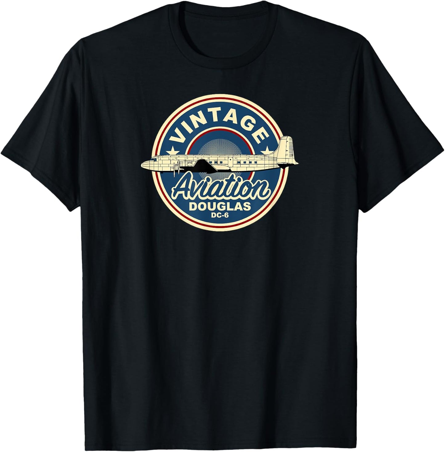 Douglas DC-6 T-Shirt - T-Shirt | Black