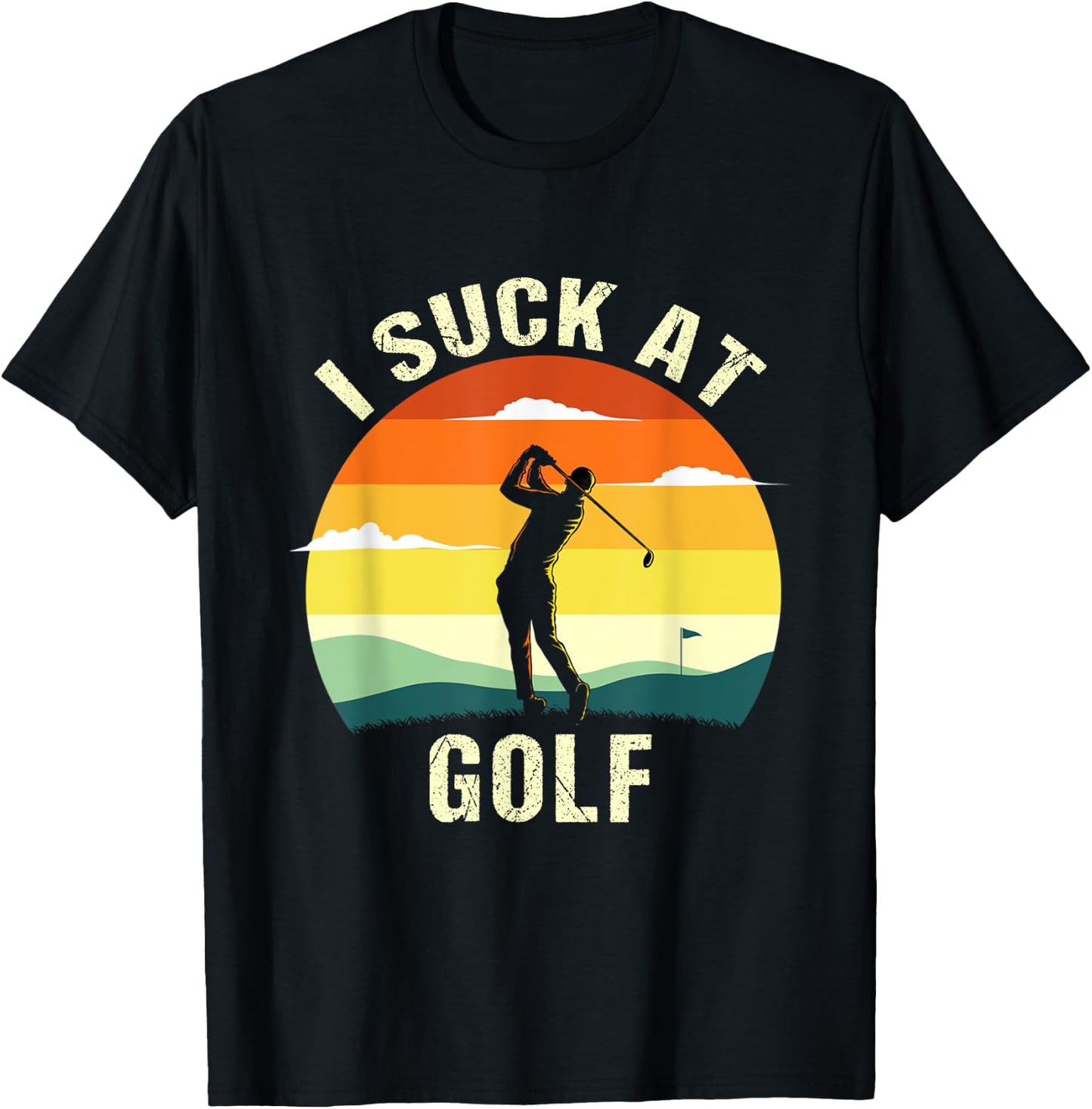 Funny I Suck At Golf T-Shirt - T-Shirt | Black