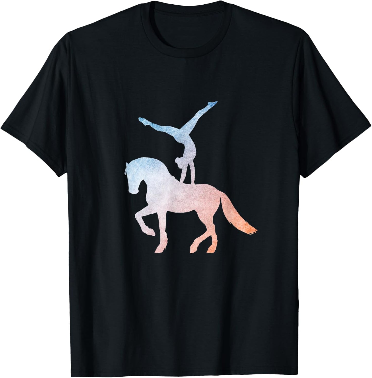 Vaulting Equestrian Sport - Horse T-Shirt - T-Shirt | Black