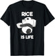 Panda Rice Is Life Rice Cooker T-Shirt - T-Shirt | Black