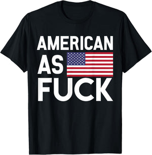 American As Fuck AF Patriot T-Shirt - T-Shirt | Black