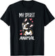 Girls Kawaii Spirit Animal Black Tricolor Corgi Lover T-Shirt - T-Shirt | Black