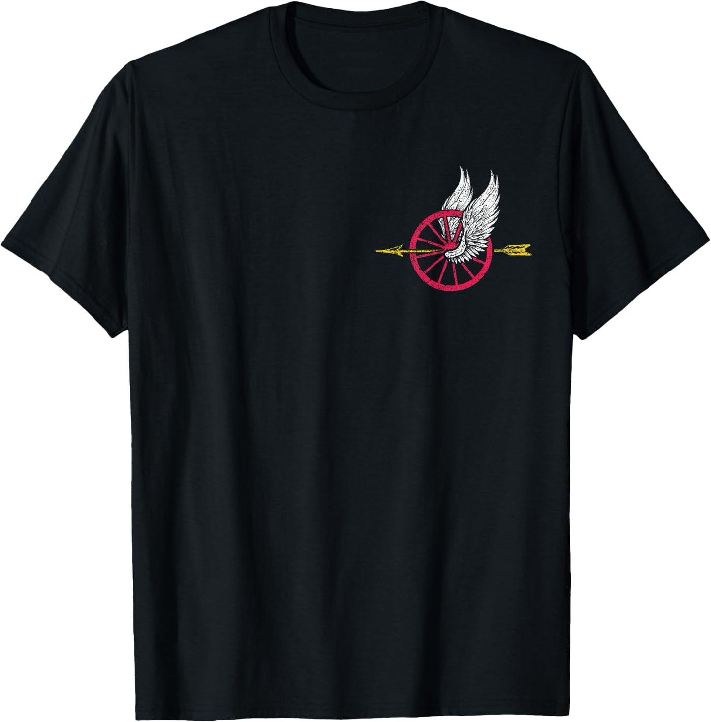 Police Motor Unit Wings Wheel and Arrow for Motor Officer T-Shirt - T-Shirt | Black