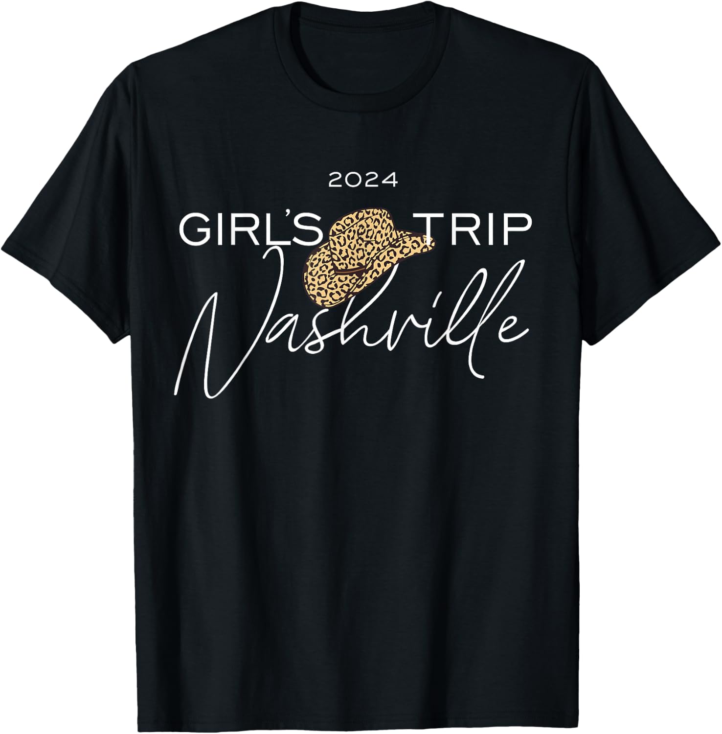 Nashville Girls Trip 2024 Nash Weekend Boots Booze Besties T-Shirt - T-Shirt | Black
