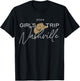 Nashville Girls Trip 2024 Nash Weekend Boots Booze Besties T-Shirt - T-Shirt | Black
