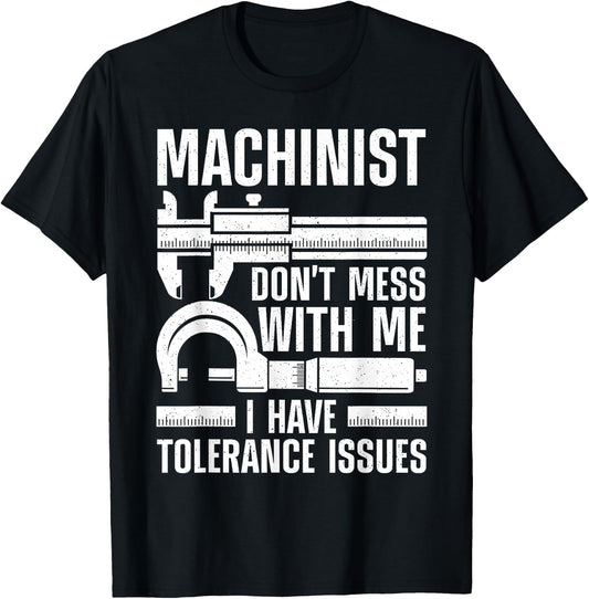 Funny Machinist Art Women Machine Operator Machinist T-Shirt - T-Shirt | Black