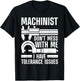Funny Machinist Art Women Machine Operator Machinist T-Shirt - T-Shirt | Black